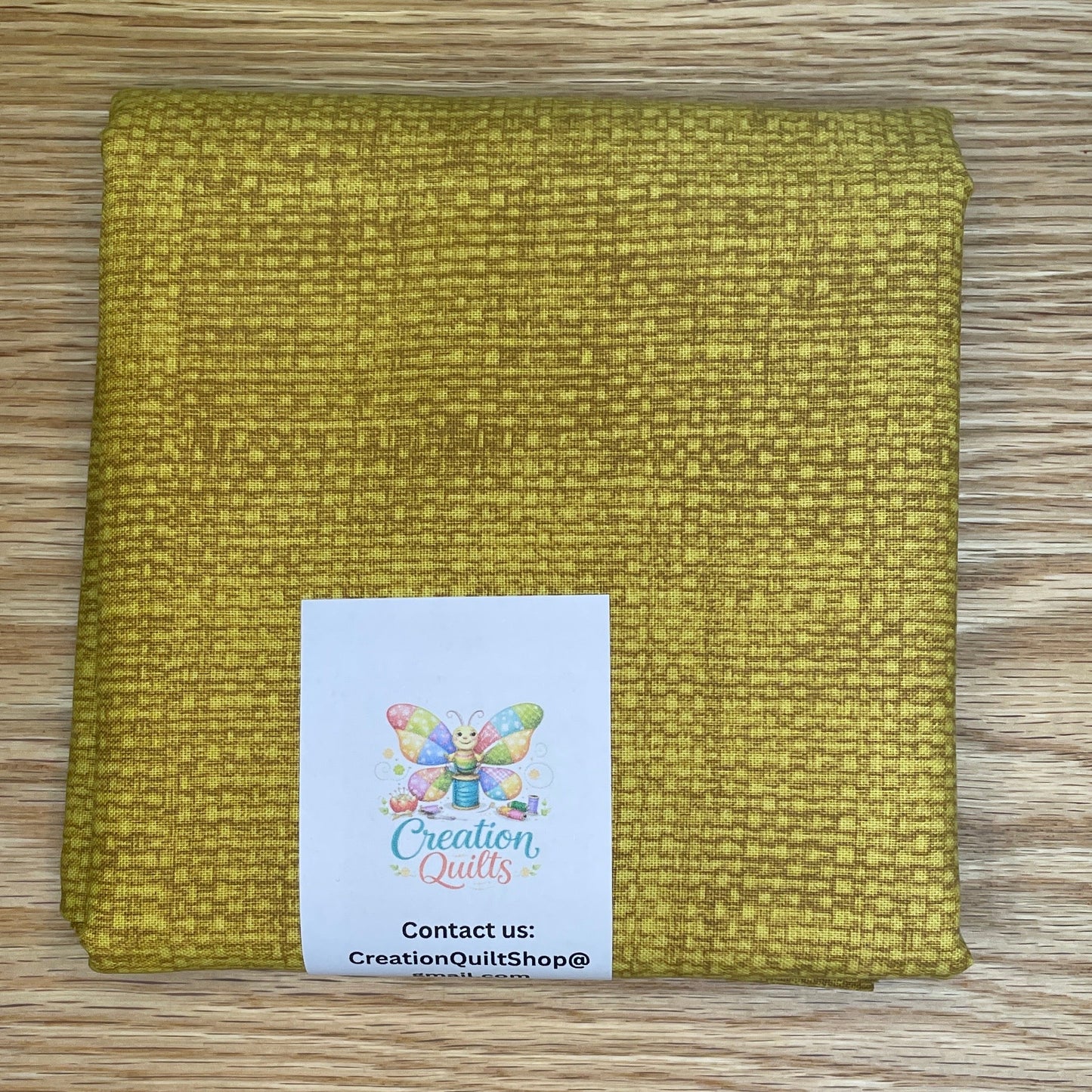 Burlap Quilting Cotton - Gold