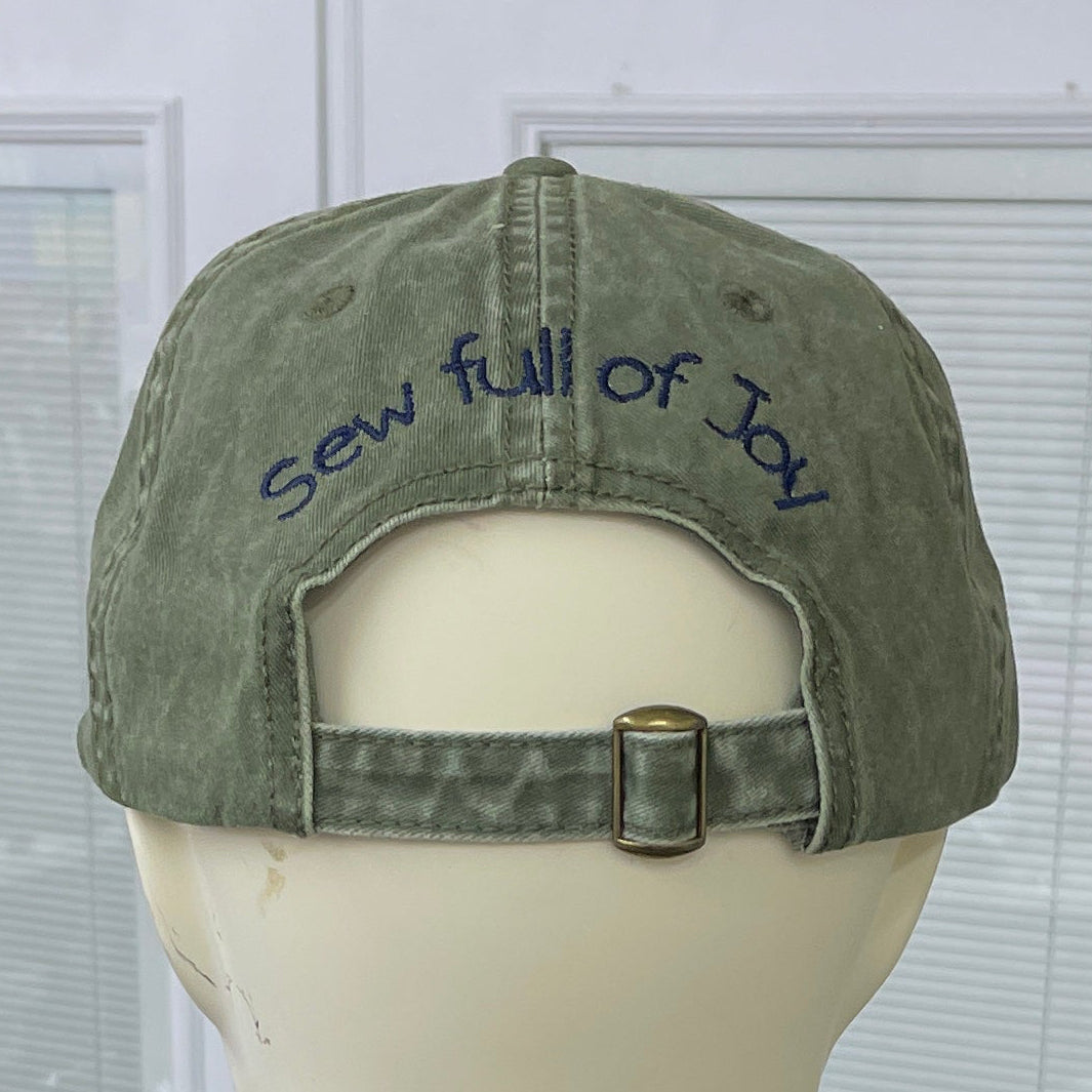 Hat (Olive Green) Quilt Block - "Sew Full of Joy"