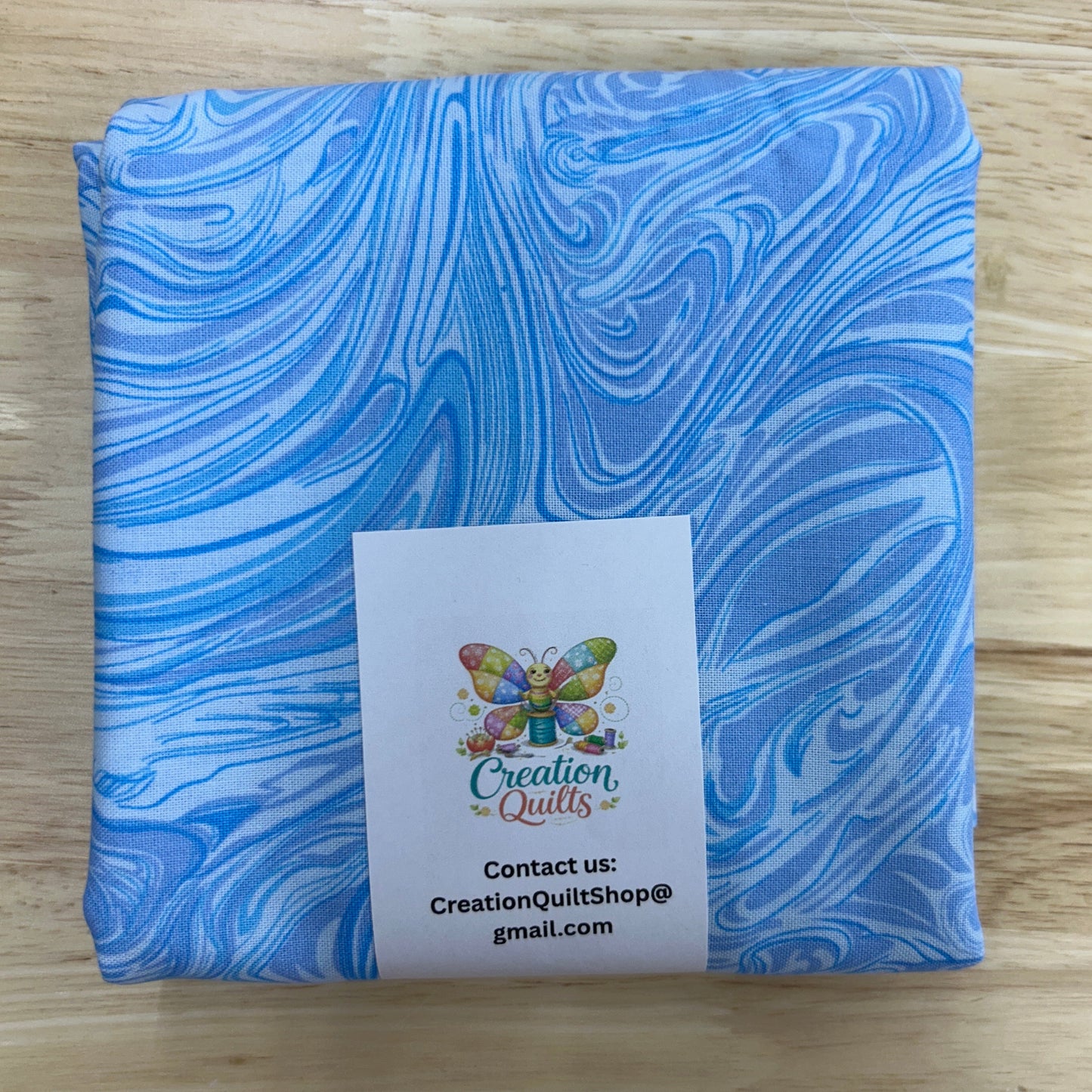 Blue swirls