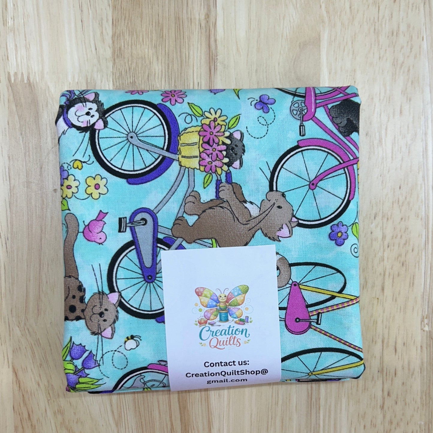 Cats on bicycles-Fabric Traditions