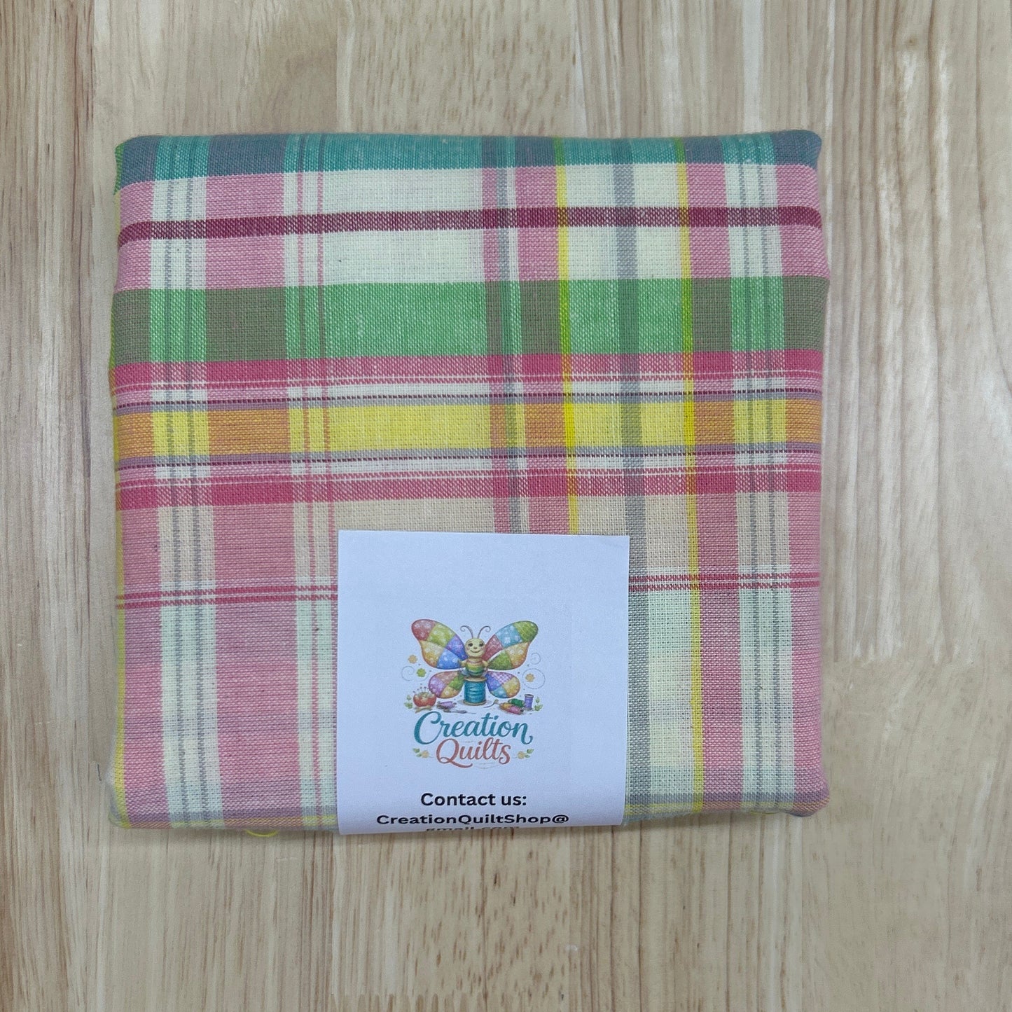 Loose weave pastel plaid