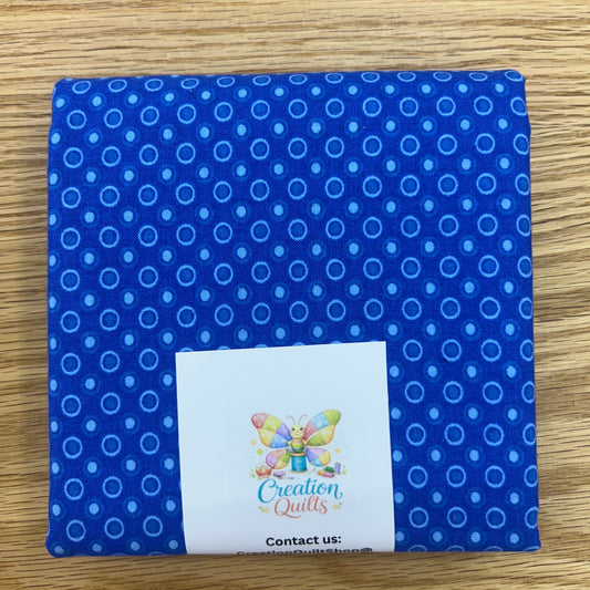 JoAnn blue with circle dots