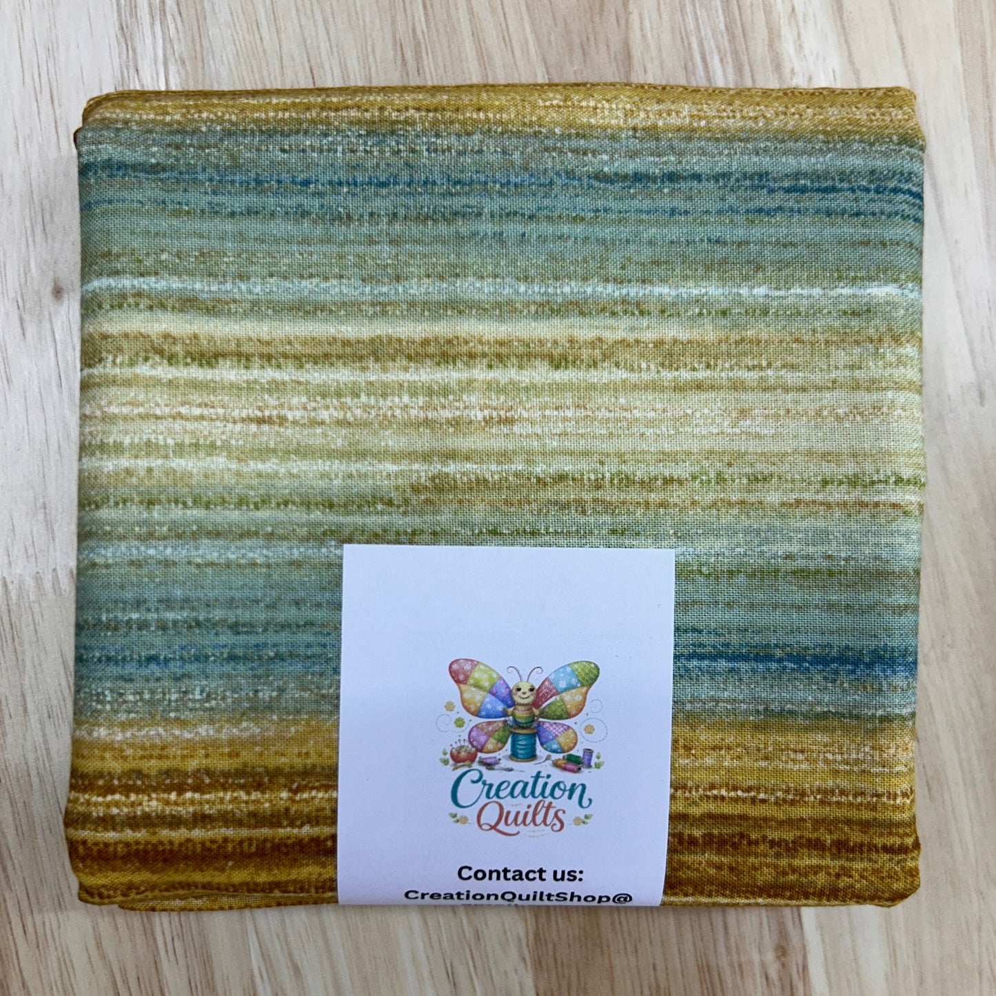 Robert Kaufman ombre tan to teal