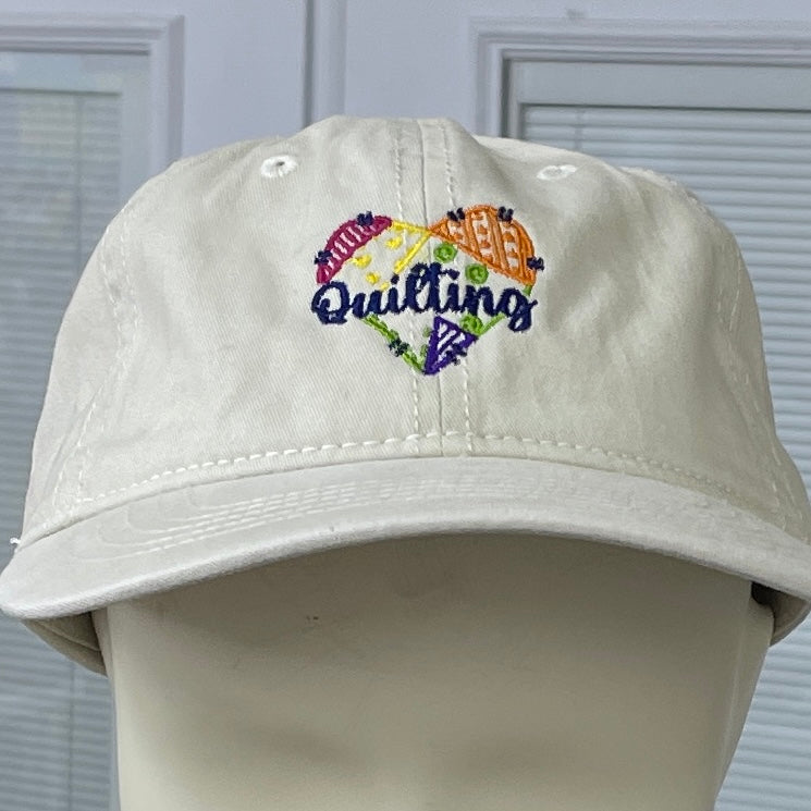 Hat (Tan) Quilting Heart