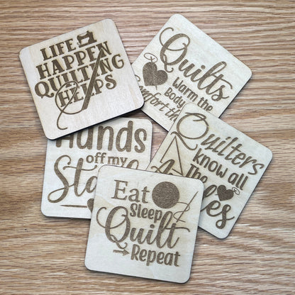 Fridge Magnets - wooden, laser print