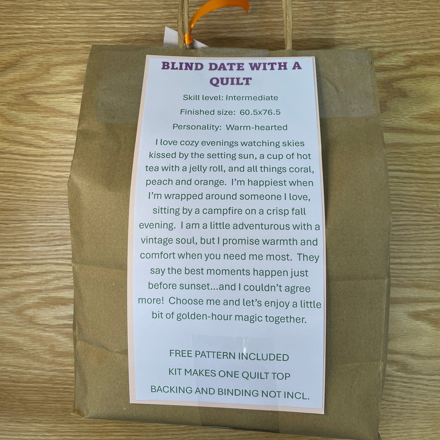 Blind Date With a Quilt - Warm Hearted