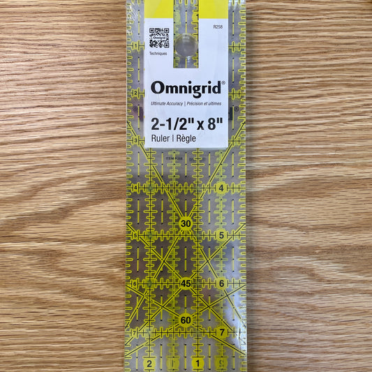 Omnigrid Ruler, 2-1/2" x 8"