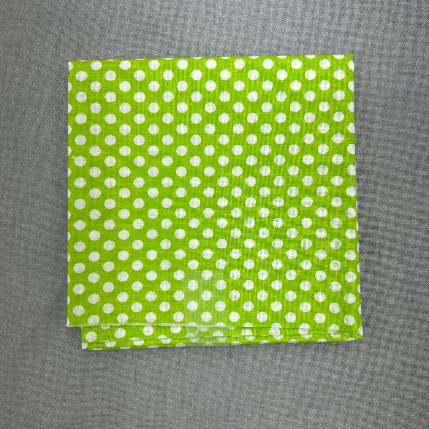 Fat Quarter lime green with dots