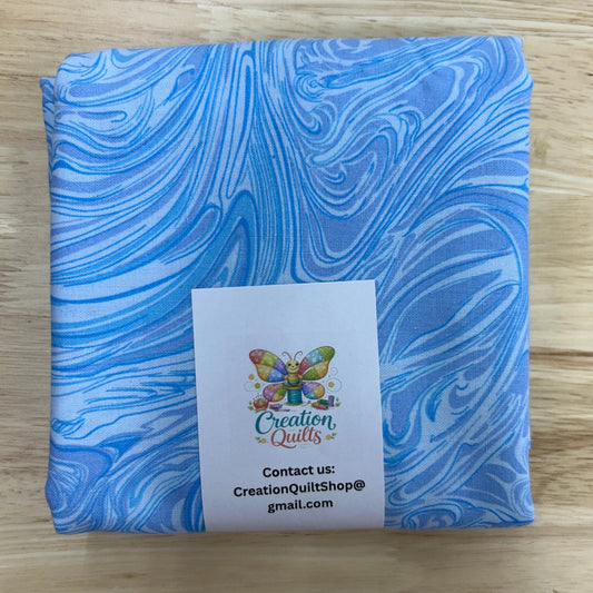 Blue swirls