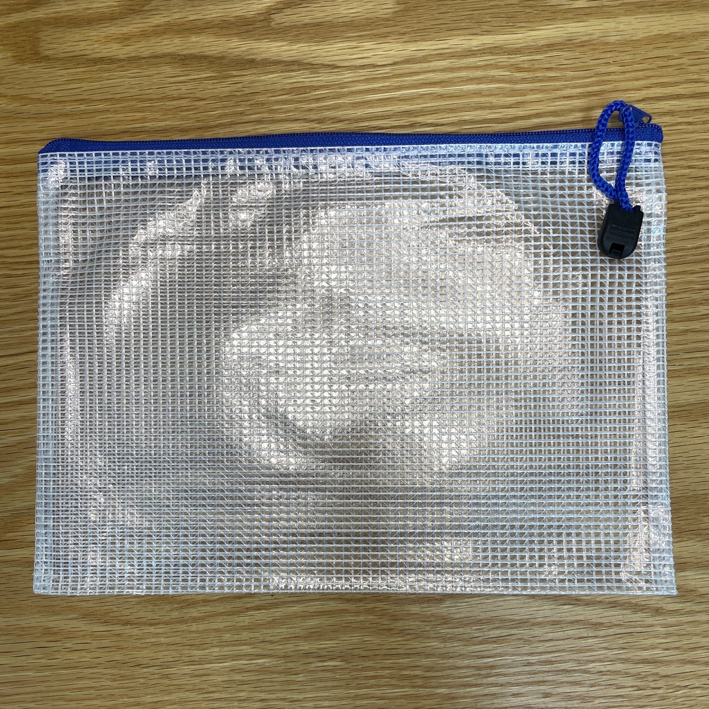 Mesh Zipper Project Bags - Royal Blue (7"x9")