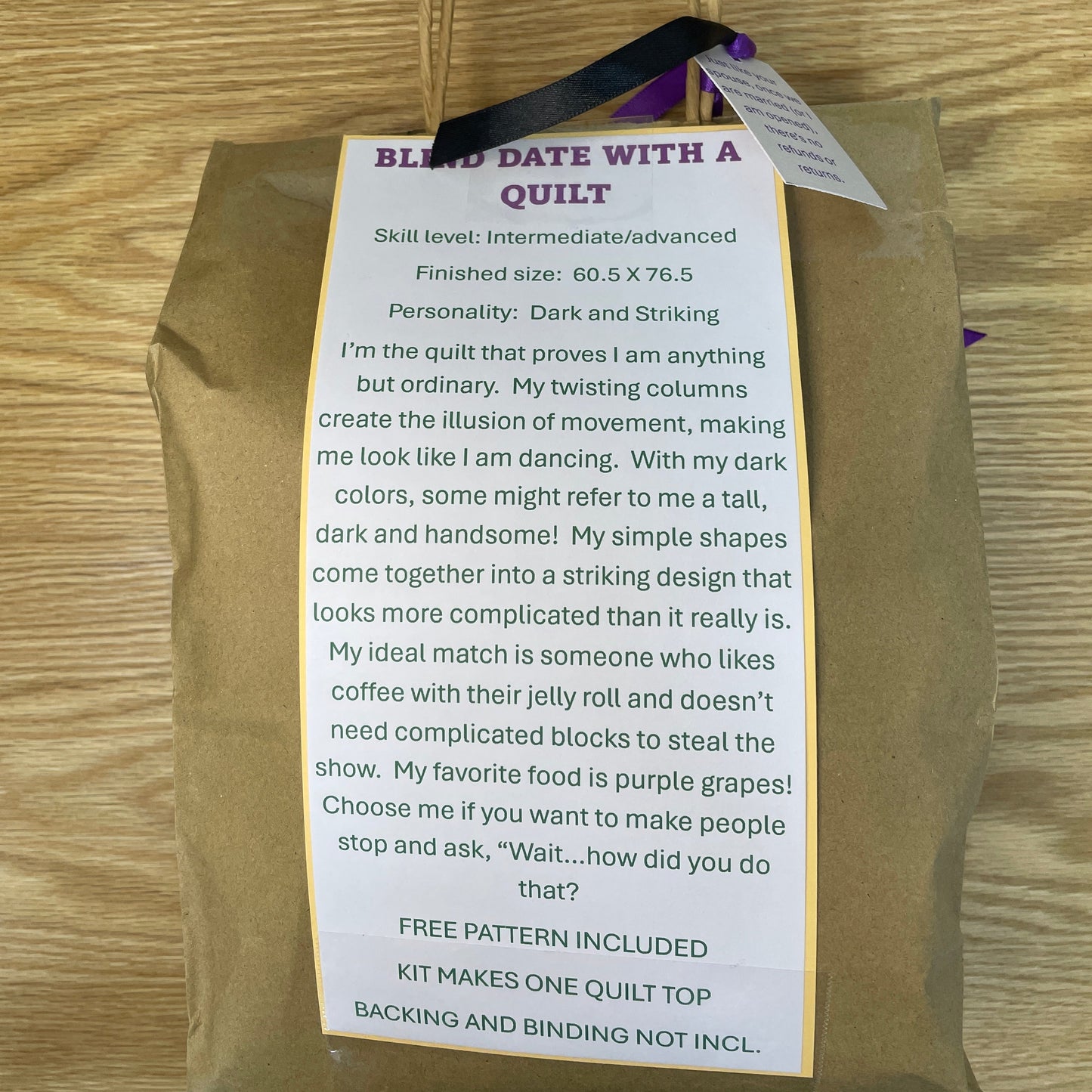 Blind Date With a Quilt - Dark & Striking