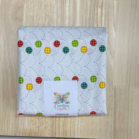 Moda Here Boy white with colored dots