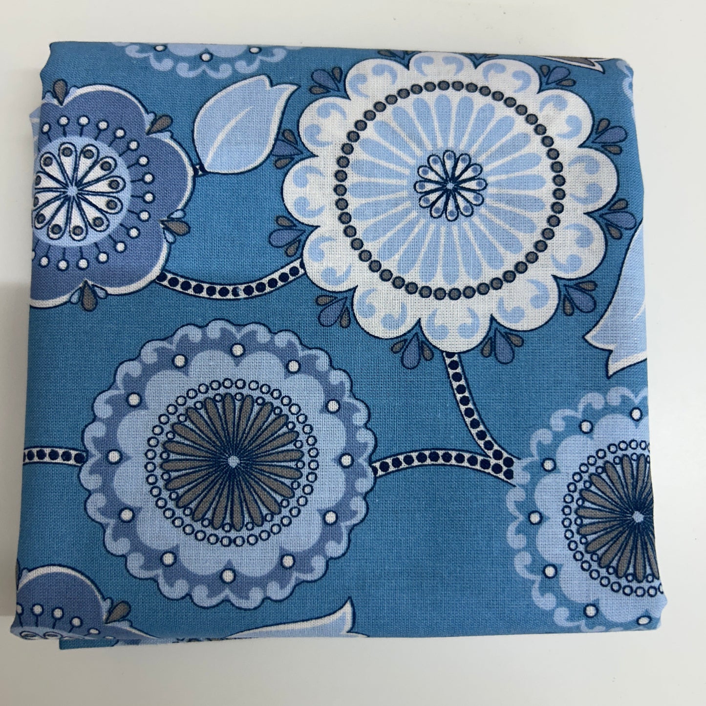 Blue large floral
