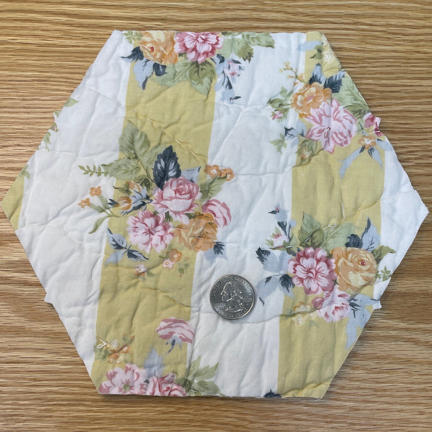 Shapes cut from Vintage Quilts - Large
