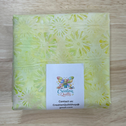 Yellow-Green floral batik