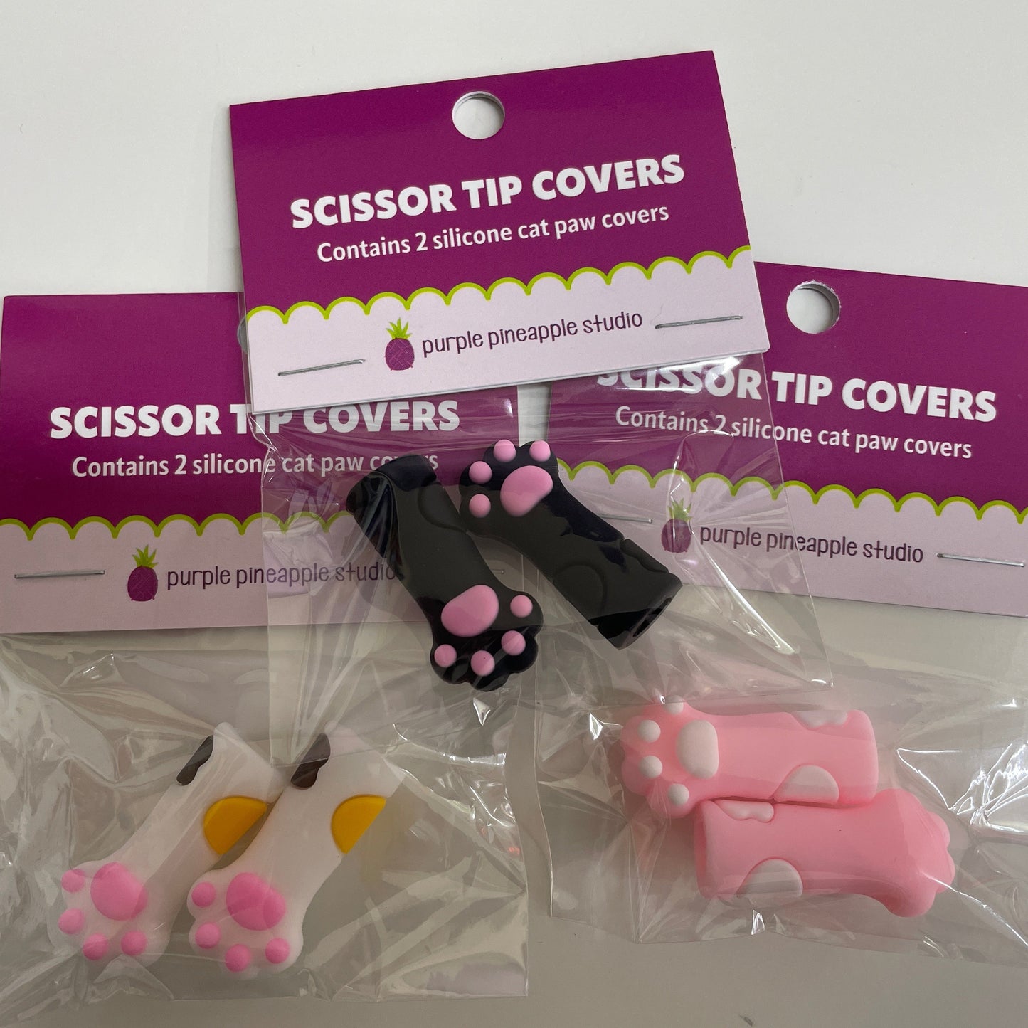 Scissor Tip Covers - Cat Paw