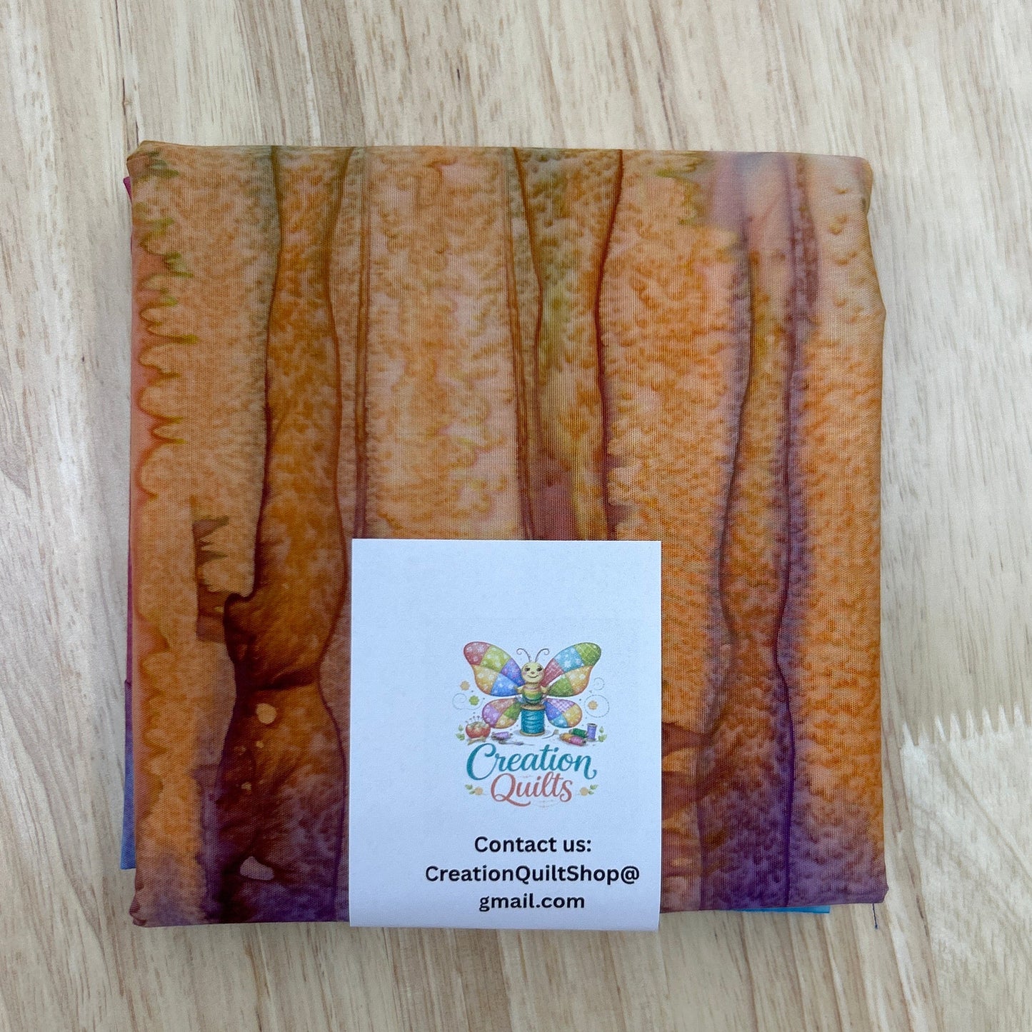 Ombre batik Orange purple blue