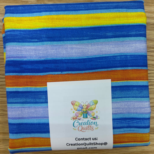 Synchronicity Robert Kaufman blue stripes
