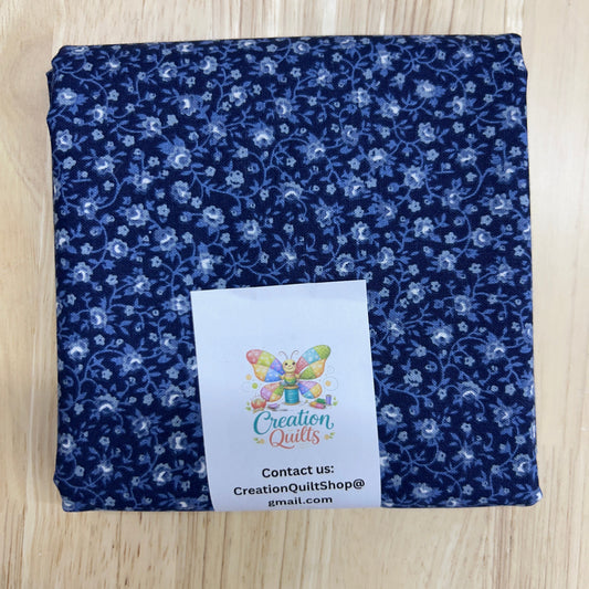 Dark Blue floral